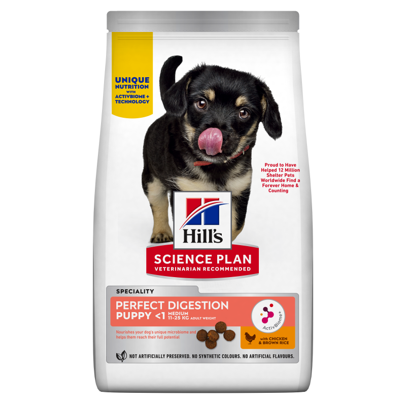 Hills Science Plan Canine Puppy Perfect Digestion Medium